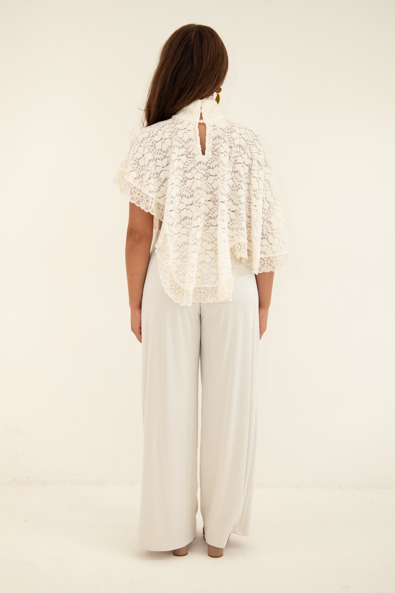 Yazmine Lace Cape Top