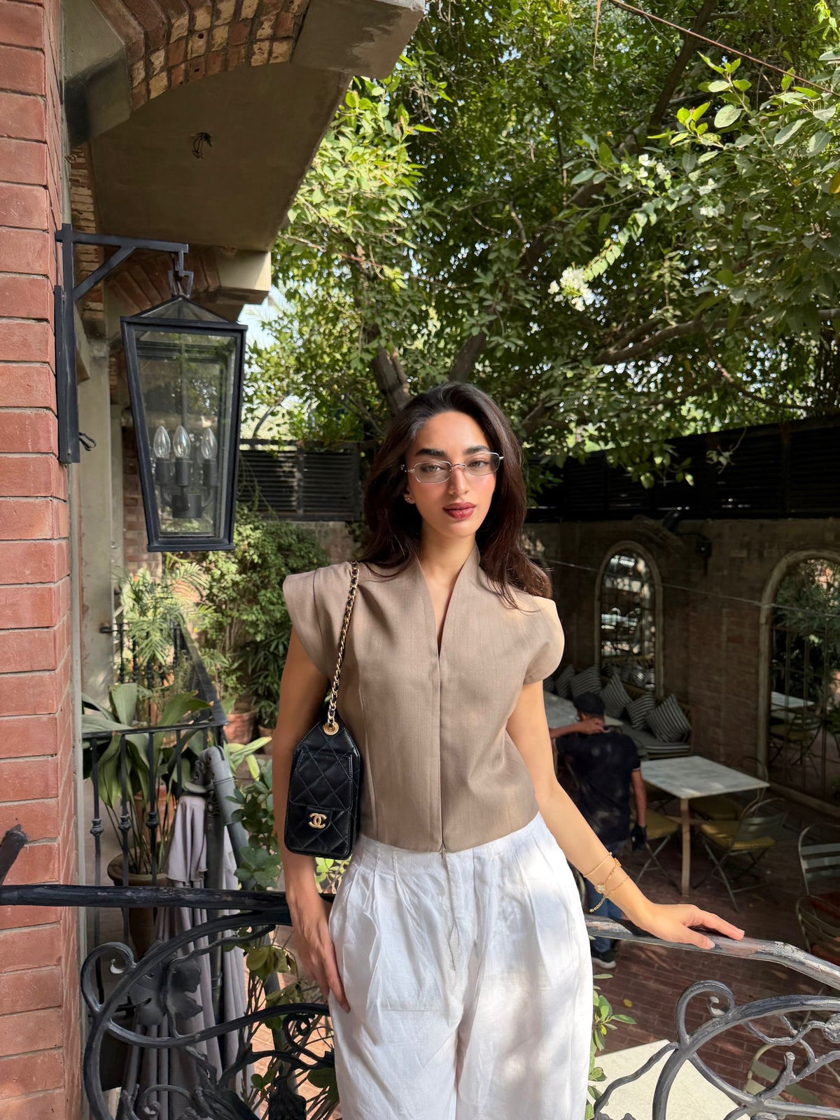 Koa Sleeveless Zip Up Top
