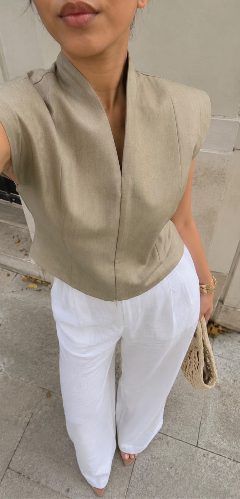 Koa Sleeveless Zip Up Top